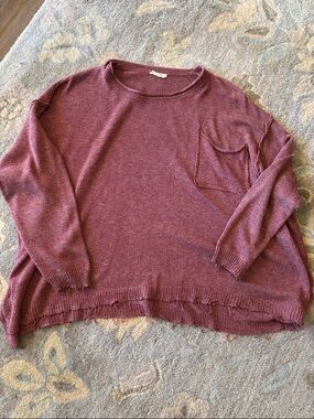 easel Mauve Knit Pullover